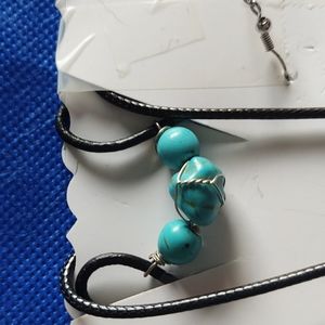 Necklace earrings and bracelet set